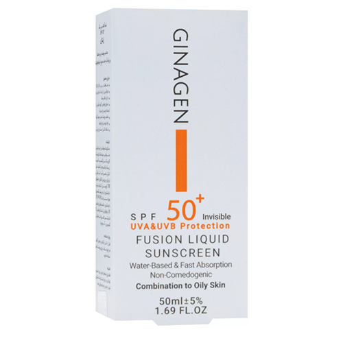 لیکوئید ضد آفتاب پوست چرب SPF50 ژیناژن
