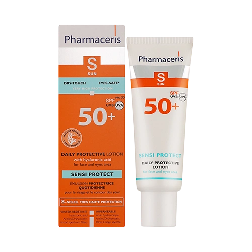لوسیون ضدآفتاب فارماسریز S مدل Sensi Protect SPF 50