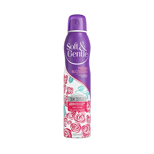 اسپری دئودورانت ضد تعریق Soft & Gentle مدل Fresh Blossom
