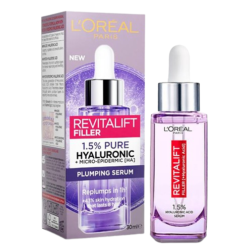 سرم آبرسان و ضد چروک حاوی هیالورونیک اسید لورال مدل Revitalift Filler حجم 15 میل
