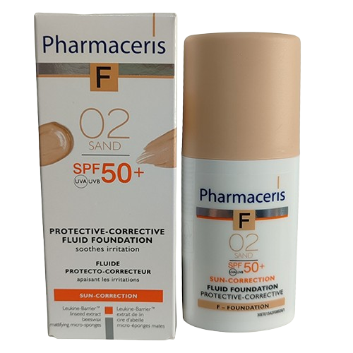 ضد آفتاب کرم پودری فلوئید فارماسریز با SPF50 رنگ Sand