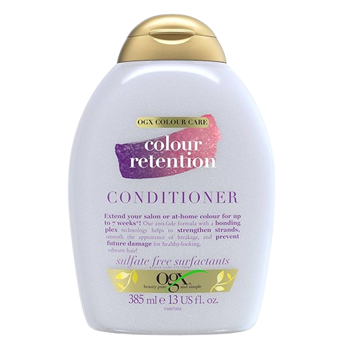 نرم کننده محافظ رنگ موی او جی ایکس مدل Colour Retention حجم 385 میل
