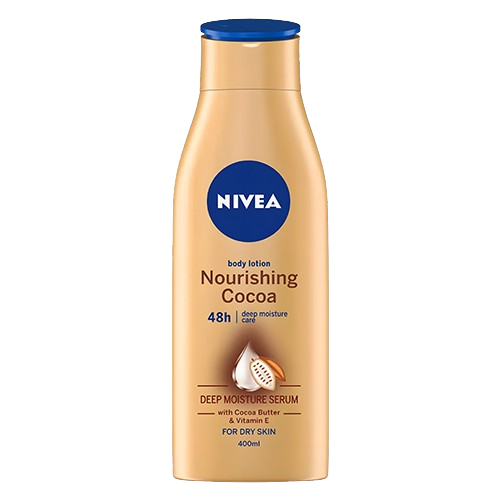 لوسیون بدن مغذی حاوی کره کاکائو نیوآ مدل Nourishing Cocoa حجم 400 میل