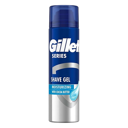 ژل اصلاح ژیلت حاوی کره کاکائو مدل Moisturizing حجم ۲۰۰ میل